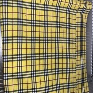 Yellow Plaid Fabric